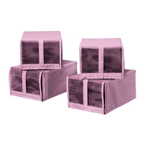 IKEA/イケア SKUBB シューズボックス, ピンク