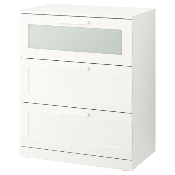 [IKEA/イケア/通販]BRIMNES ブリムネス チェスト（引き出し×3）, ホワイト, フロス...
