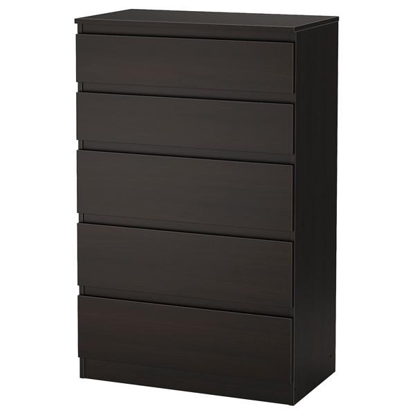 【IKEA/イケア/通販】KULLEN クレン チェスト（引き出し×5）, ブラックブラウン[FF]...