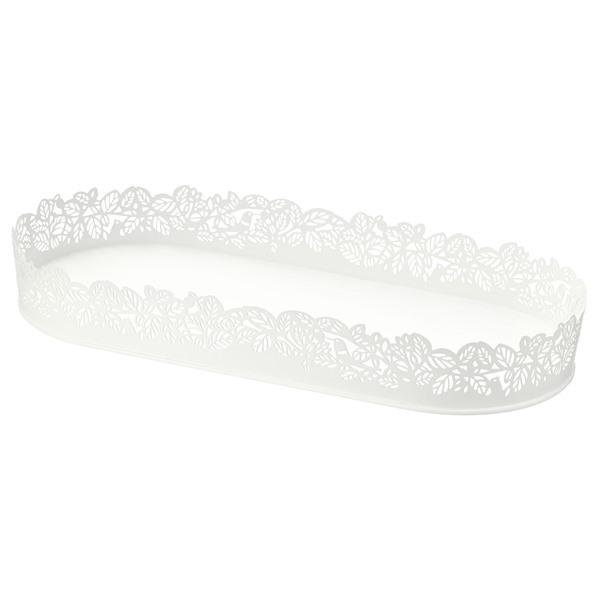 【IKEA/イケア/通販】SAMVERKA サムヴェルカ キャンドル皿, 楕円形 ホワイト[A](1...