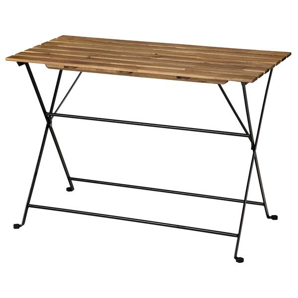 【IKEA/イケア/通販】TARNO テルノー テーブル 屋外用, ブラック/ライトブラウンステイン...