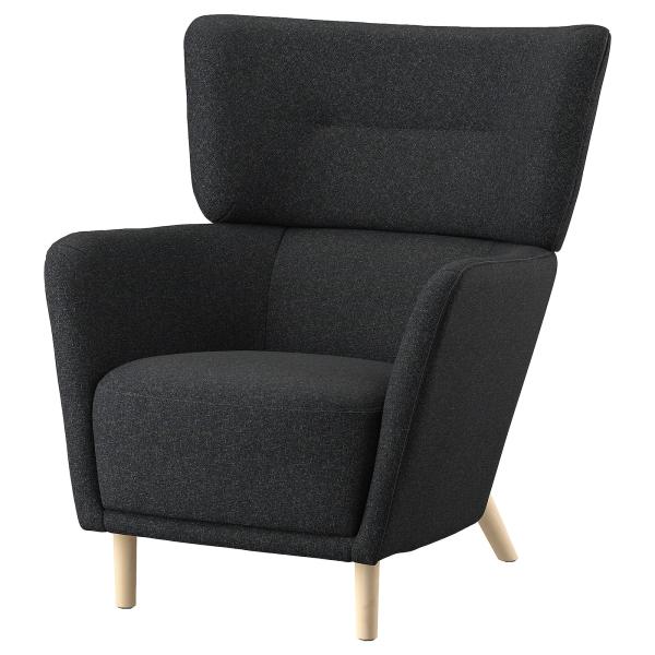 【IKEA/イケア/通販】OSKARSHAMN オスカルスハムン ウィングチェア, グンナレド ブラ...