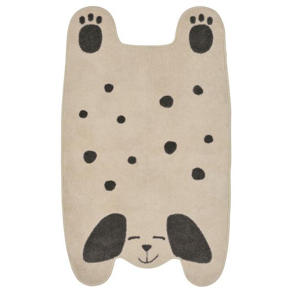 【IKEA/イケア/通販】DROMSLOTT ドロームスロット ラグ, 犬形 オフホワイト/グレー[...
