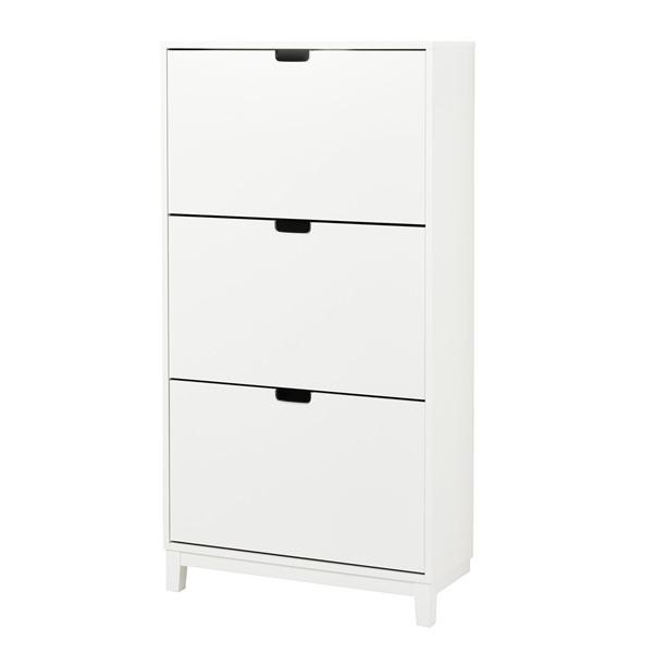 [IKEA/イケア/通販]STALL ステルシューズボックス3段, ホワイト,79x29x148 c...