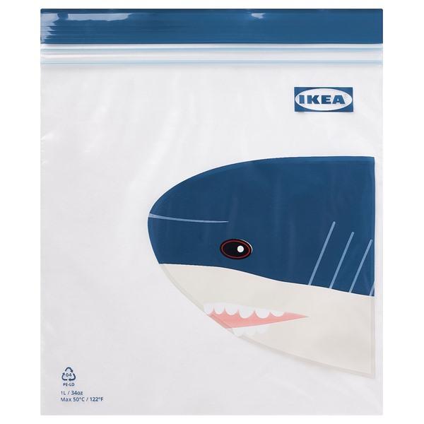[IKEA/イケア/通販]ISTAD イースタード フリーザーバッグ, ブルー/シャーク, 1 l[...