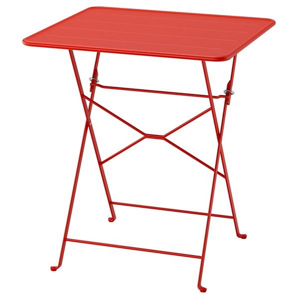 [IKEA/イケア/通販]SUNDSO スンドソーテーブル, ブライトレッド 屋外用,65x65 c...