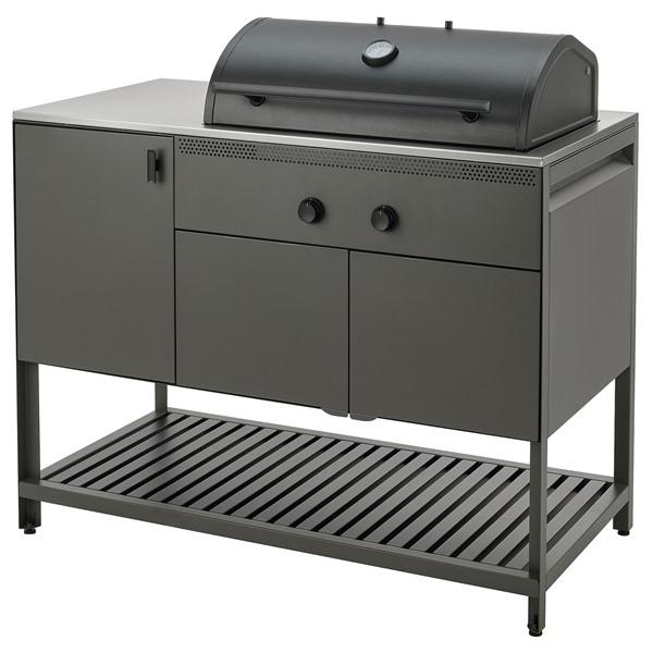 [IKEA/イケア/通販]BATSKAR ボートシェール炭火焼きバーベキューグリル, 屋外用/ダーク...