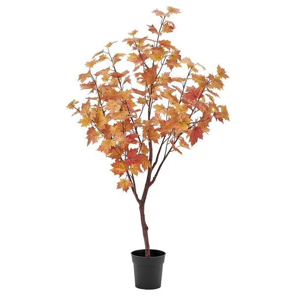 [IKEA/イケア/通販]FEJKA フェイカ人工観葉植物, 室内/屋外用/カエデ オレンジブラウン...