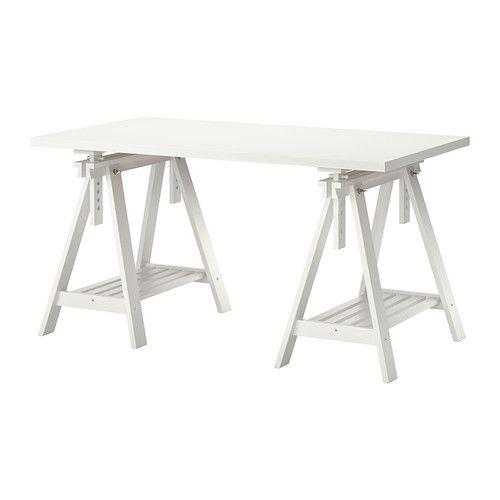 IKEA/イケア LINNMON/FINNVARD テーブル, ホワイト