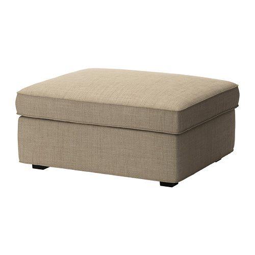 IKEA/イケア KIVIK フットスツール 収納付き, イースンダ ベージュ
