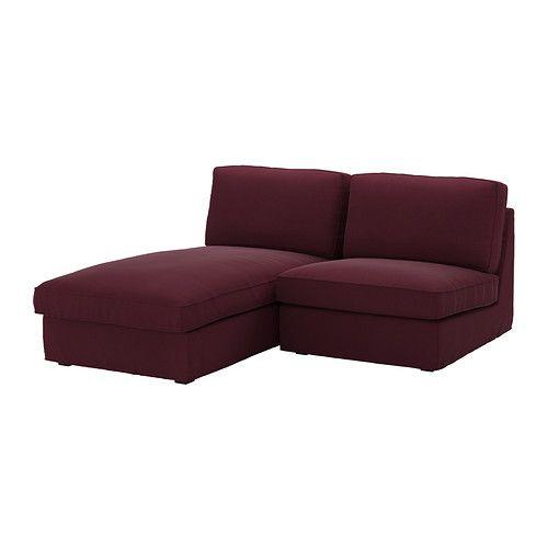 IKEA/イケア KIVIK 1人掛けソファ 寝椅子付き, ダンスボー レッドライラック