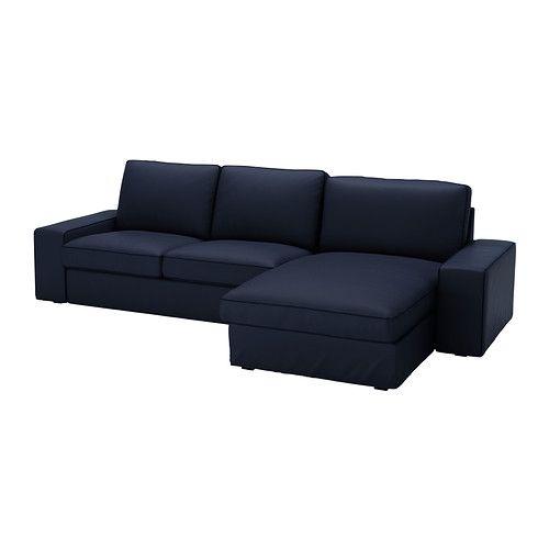 IKEA/イケア KIVIK 2人掛けソファ&amp;寝椅子, オッルスタ ダークブルー