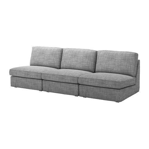IKEA/イケア KIVIK 3人掛けソファコンビネーション, イースンダ グレー