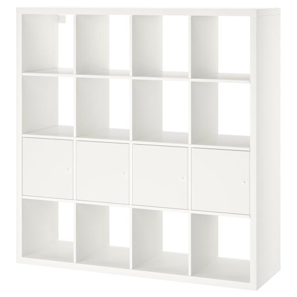 [IKEA/イケア/通販]KALLAX カラックス シェルフユニット インサート4個付き, ホワイト...