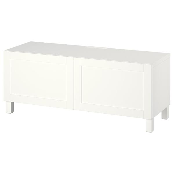 [IKEA/イケア/通販]BESTA ベストー テレビ台 扉付き, ホワイト ハンヴィーケン/ストゥ...
