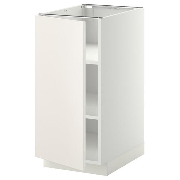 [IKEA/イケア/通販]METOD メトードベースキャビネット 棚板付き, ホワイト/ヴェッディン...