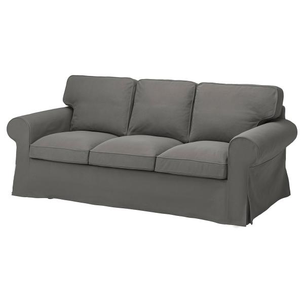 [IKEA/イケア/通販]EKTORP エークトルプ 3人掛けソファ, ハーケボ ダークグレー[LD...