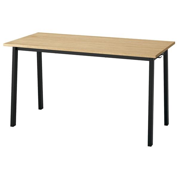 [IKEA/イケア/通販]MITTZON ミッツォーン会議用テーブル, オーク材突き板/ブラック,1...