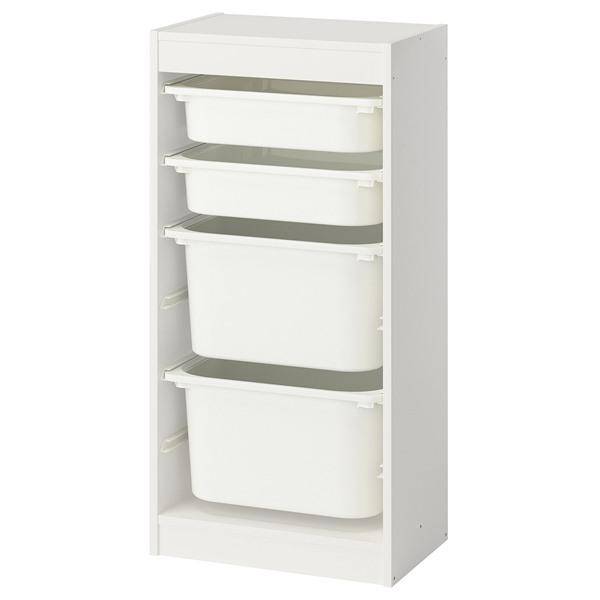 [IKEA/イケア/通販]TROFAST トロファスト収納コンビネーション, ホワイト/ホワイト,4...