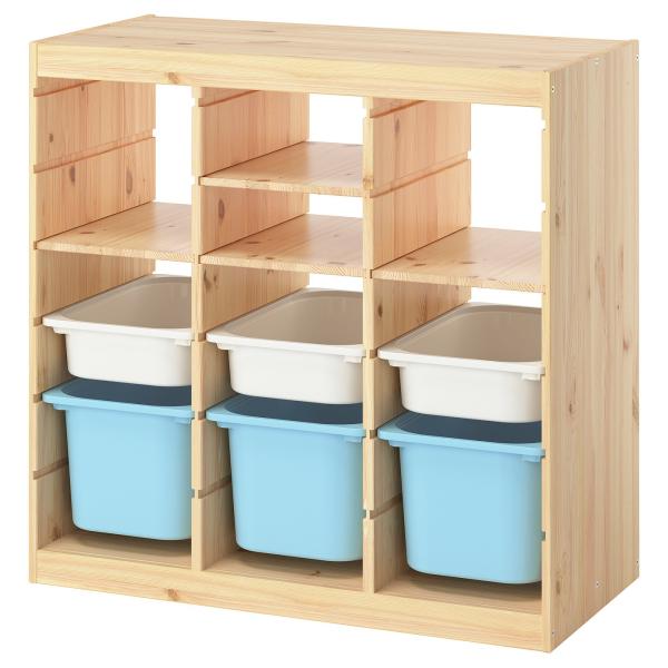 [IKEA/イケア/通販]TROFAST トロファスト 収納コンビネーション, 棚/ボックス付き ル...