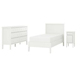 [IKEA/イケア/通販]GULLABERG グラベリベッドルーム家具3点セット, ホワイト,120x200 cm[7](19618709)