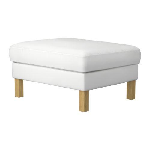 IKEA/イケア KARLSTAD フットスツールカバー, ブレキンゲ ホワイト
