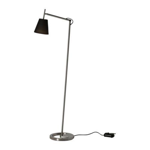 IKEA/イケア NYFORS フロア/読書ランプ, ニッケルメッキ