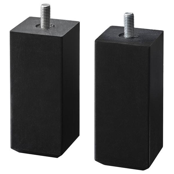 【IKEA/イケア/通販】STUBBARP ストゥッバルプ 脚, ブラックブラウン[A](20352...