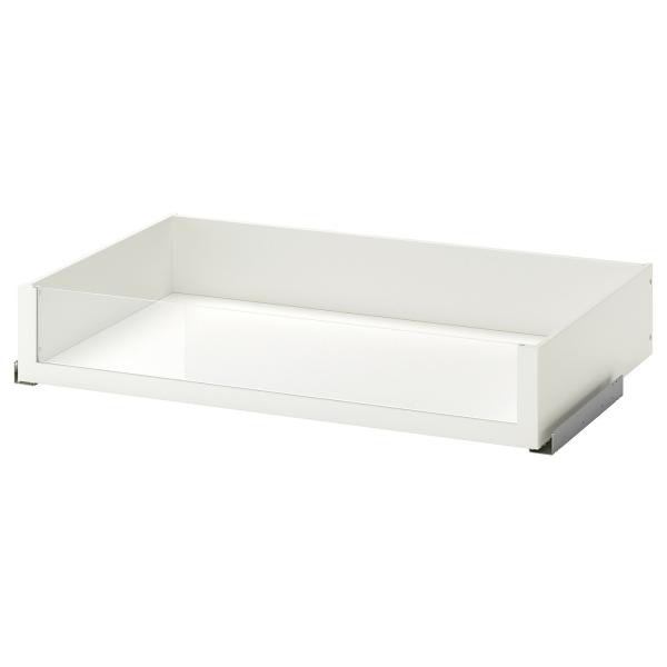 [IKEA/イケア/通販]KOMPLEMENT コムプレメント 引き出し ガラス前部付き, ホワイト...