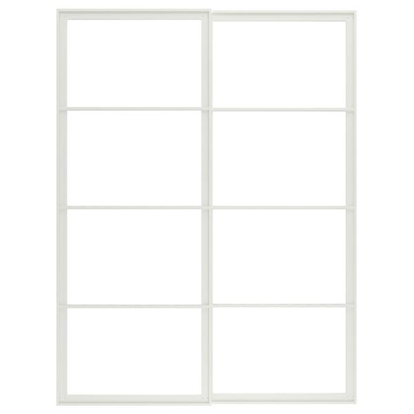 [IKEA/イケア/通販]PAX パックス引き戸用アルミ枠 レール付き, ホワイト,150x201 ...
