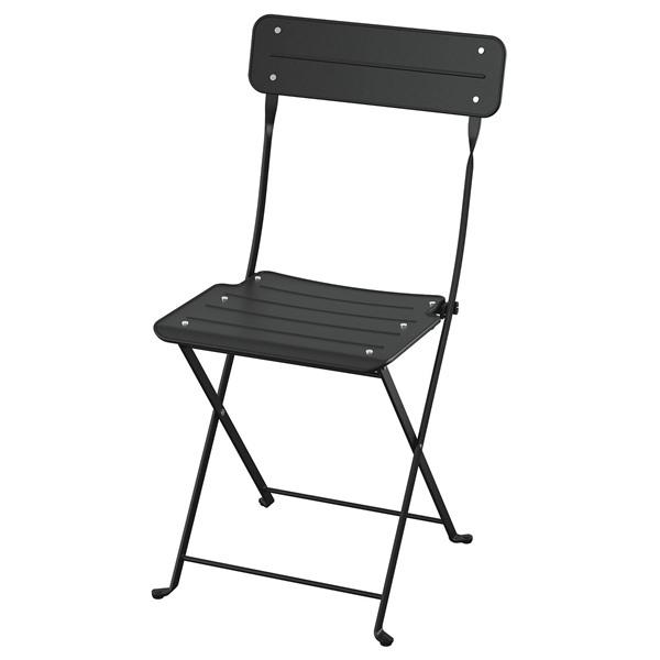 [IKEA/イケア/通販]SUNDSO スンドソー折りたたみチェア, チャコール 屋外用[E](20...