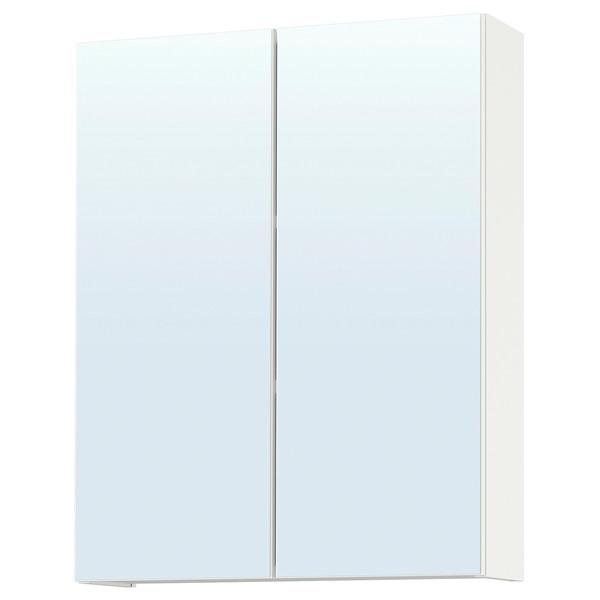 [IKEA/イケア/通販]ENHET エーンヘートミラーキャビネット 扉付き, ホワイト,60x17...