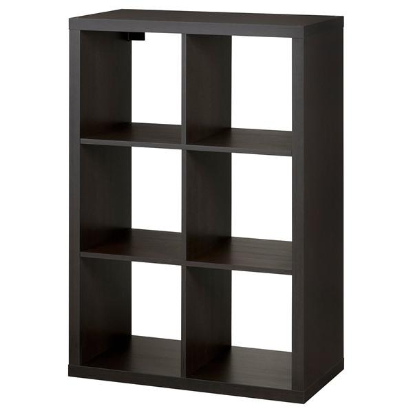 [IKEA/イケア/通販]KALLAX カラックスシェルフユニット, ブラックブラウン,77x112...