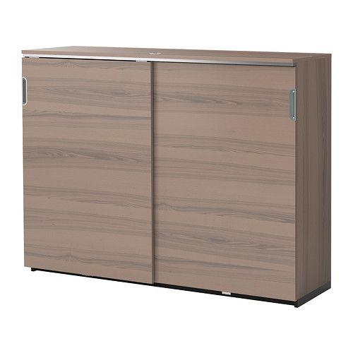 IKEA/イケア GALANT キャビネット 引き戸付, グレー