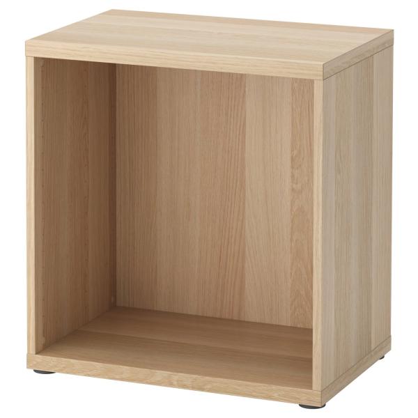 [IKEA/イケア/通販]BESTA ベストー フレーム, ホワイトステインオーク調, 60x40x...