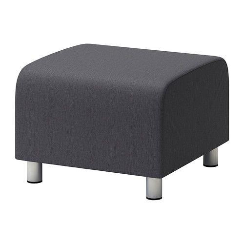 IKEA/イケア KLIPPAN プーフ カバー, ヴィースレ グレー
