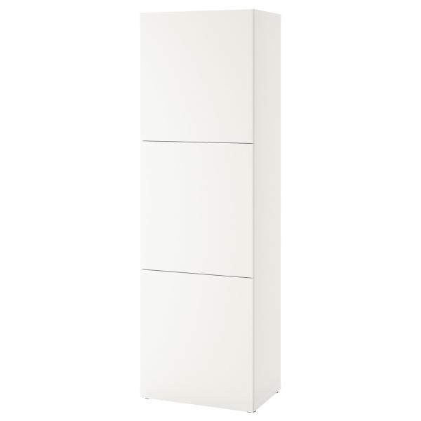 [IKEA/イケア/通販]BESTA ベストー シェルフユニット 扉付, ホワイト ラップヴィーケン...