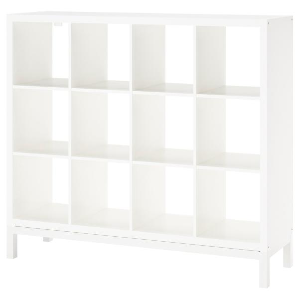 [IKEA/イケア/通販]KALLAX カラックス シェルフユニット 下部フレーム付き, ホワイト/...