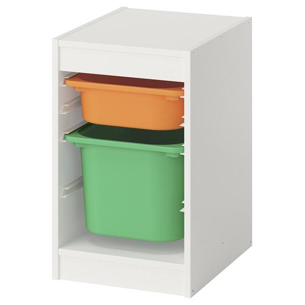 [IKEA/イケア/通販]TROFAST トロファスト収納コンビネーション, ホワイト/ライトオレン...
