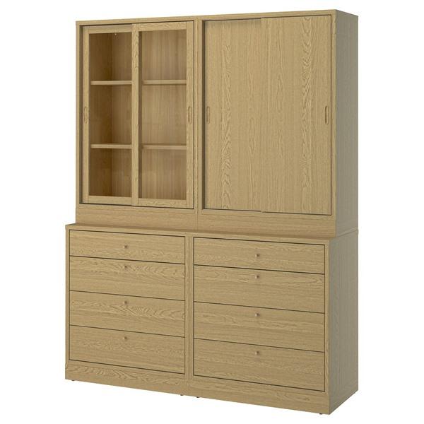 [IKEA/イケア/通販]TONSTAD トンスタード収納コンビネーション 引き出し付, オーク材突...