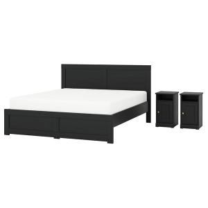 [IKEA/イケア/通販]FAGELFJALLET フォーゲルフィェレットベッドルーム家具3点セット, ブラック オーク……[6](29625484)