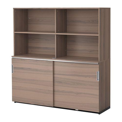 IKEA/イケア GALANT 収納コンビネーション 引き戸付, グレー