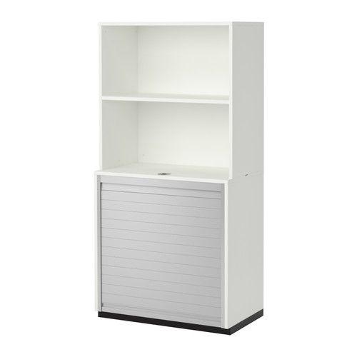 IKEA/イケア GALANT 収納コンビネーション ロールフロントキャビネット付き, ホワイト