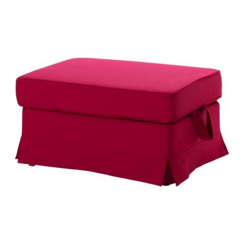 IKEA/イケア EKTORP フットスツールカバー, イーデモ レッド