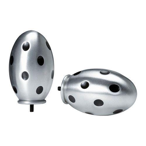 IKEA/イケア SPIRITUELL フィニアル, アルミカラー, ブラック