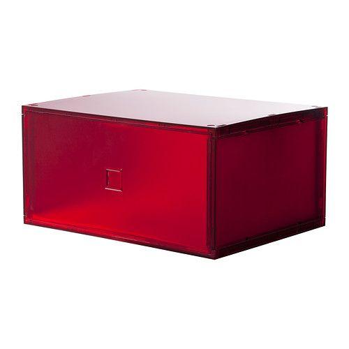 IKEA/イケア LEKMAN ミニチェスト, レッド