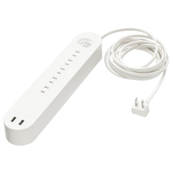 【IKEA/イケア/通販】KOPPLA コップラ 電源タップ 5個口 USBポート2口付き, ホワイ...
