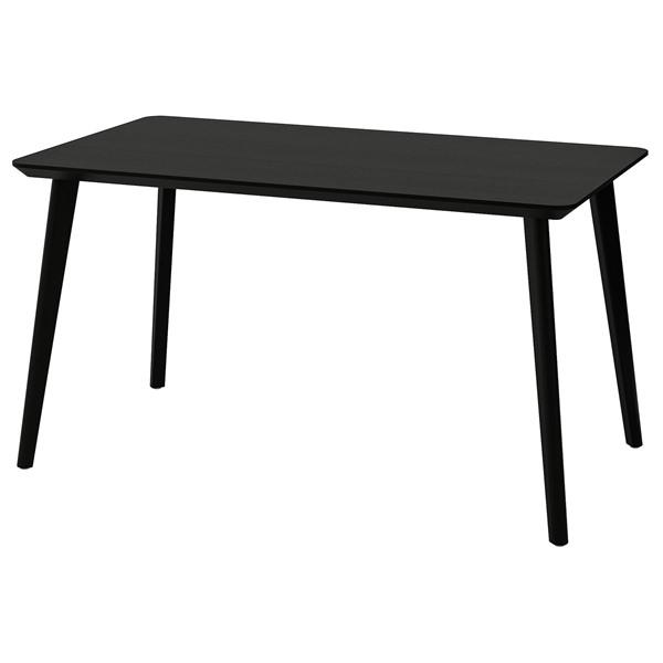 [IKEA/イケア/通販]LISABO リーサボーテーブル, ブラック/アッシュ材突き板,140x7...