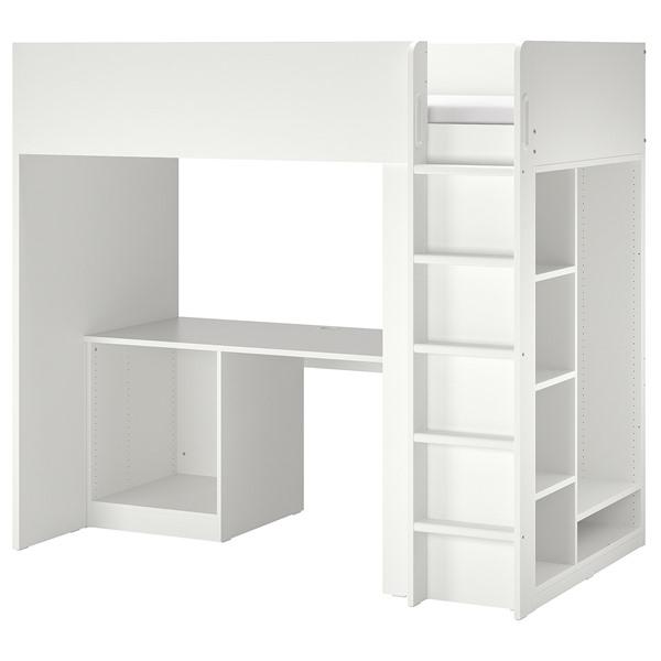 [IKEA/イケア/通販]SMASTAD スモースタードロフトベッドフレーム デスク＆収納付き, ホ...