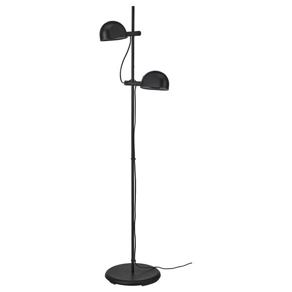 [IKEA/イケア/通販]FOLKBAT フォルクボートフロアランプ 2スポット, ブラック[C](...
